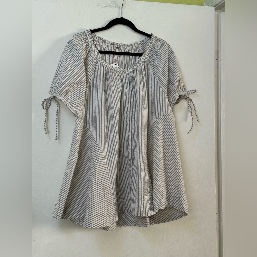 Free People Farley Striped tunic Dress - Picture 3 of 16
